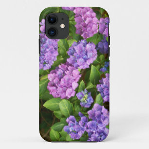 Fotofoto's van roze, slijpsel en blauwe hydrangeas Case-Mate iPhone case
