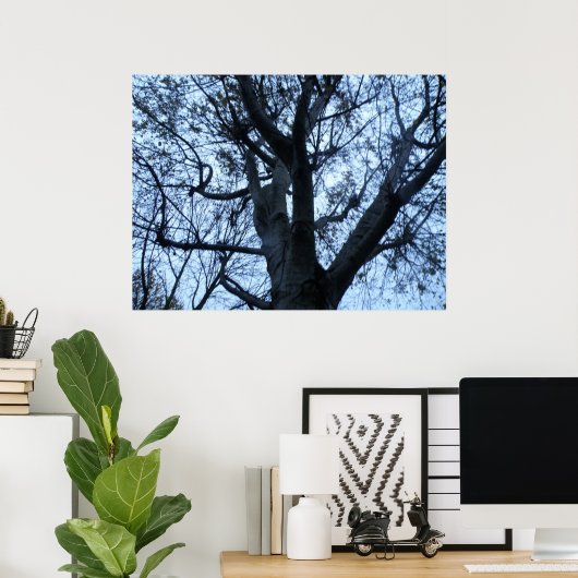 Fotofoto's van structuur Silhouette Poster (Thuiskantoor)