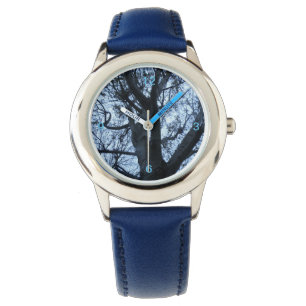 Fotofoto's van Tree Silhouette Horloge