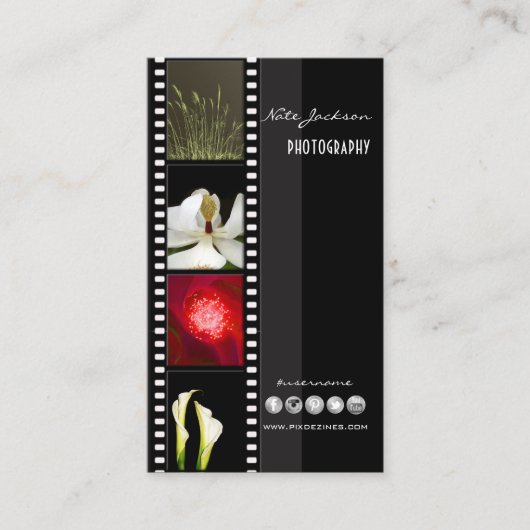 Fotofoto's van visitekaartjes sjabloon (Voorkant)