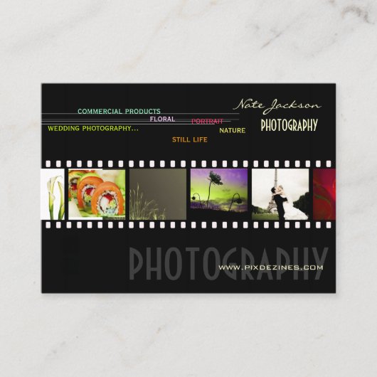 Fotofoto's van visitekaartjes sjabloon (Voorkant)