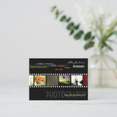 Fotofoto's van visitekaartjes sjabloon (Staand voorkant)