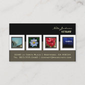 Fotofoto's van visitekaartjes sjabloon (Achterkant)