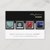 Fotofoto's van visitekaartjes sjabloon (Achterkant)