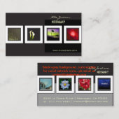 Fotofoto's van visitekaartjes sjabloon (Voorkant / Achterkant)