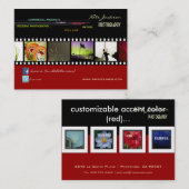 Fotofoto's van visitekaartjes sjabloon (Voorkant / Achterkant)