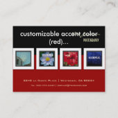 Fotofoto's van visitekaartjes sjabloon (Achterkant)