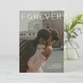 Fotofoto's Verloving Aankondiging voor eeuwig Typo (Staand voorkant)