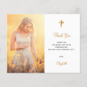 Fotofoto's voor begrotingsbevestiging door dank u (Voorkant)