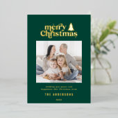 Fotofoto's voor meest veeleisende kerstfoto's Foli Folie Feestdagenkaart (Staand Voorkant)