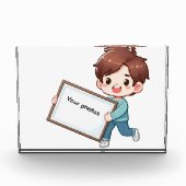 Fotoframe-Design mit Jungen – Heb deinen Moment ho Fotoblokken (Voorkant)