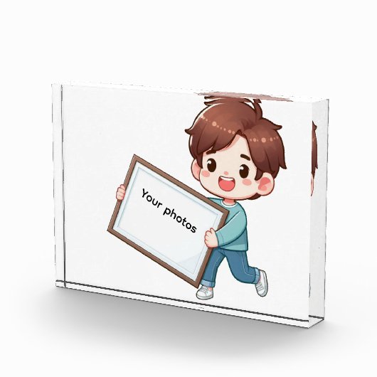 Fotoframe-Design mit Jungen – Heb deinen Moment ho Fotoblokken (Rechts)