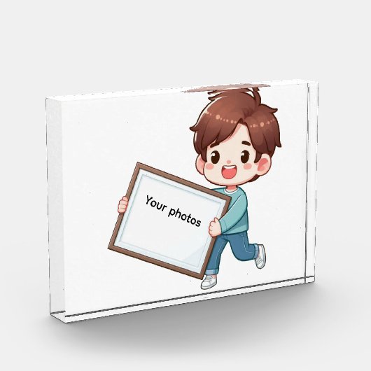 Fotoframe-Design mit Jungen – Heb deinen Moment ho Fotoblokken (Links)