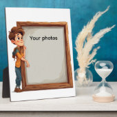 Fotoframe-Design mit Jungen – Hebdeinen Moment Fotoplaat (Zijkant)