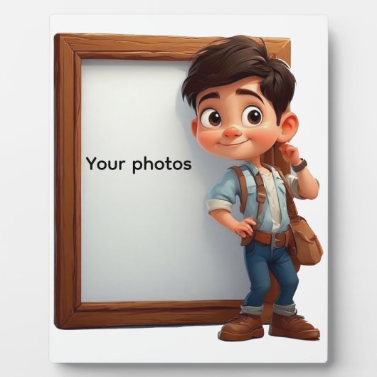 Fotoframe-Design mit Jungen – Hebdeinen Moment Fotoplaat (Voorkant)