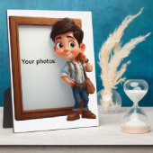 Fotoframe-Design mit Jungen – Hebdeinen Moment Fotoplaat (Zijkant)