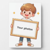 Fotoframe-Design mit Jungen – Hebdeinen Moment Fotoplaat (voorkant)