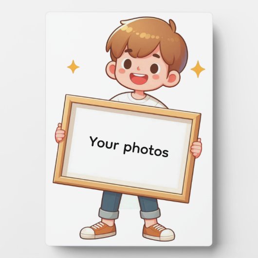 Fotoframe-Design mit Jungen – Hebdeinen Moment Fotoplaat (voorkant)
