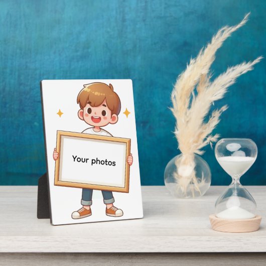 Fotoframe-Design mit Jungen – Hebdeinen Moment Fotoplaat (Zijkant)