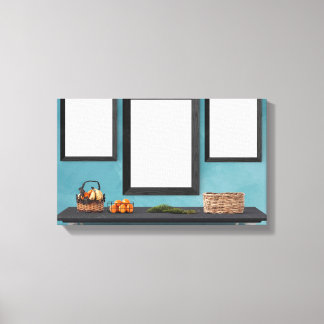 Fotoframes op de muur canvas afdruk