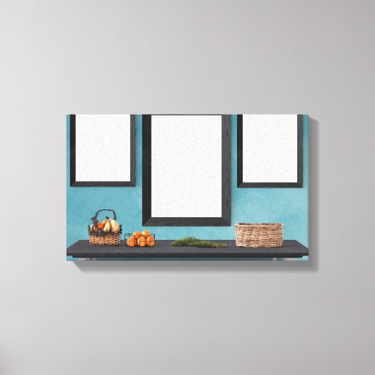 Fotoframes op de muur canvas afdruk (Voorkant)