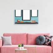 Fotoframes op de muur canvas afdruk (Insitu (Woonkamer))