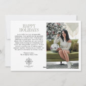 Fotogalerij Lijst Cheers Corporate Holiday Kaart (Achterkant)