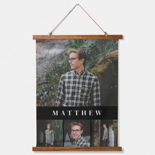 Fotogalerij van vier met tapedrive voor onderschri hangend wandkleed (Voorkant)