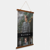Fotogalerij van vier met tapedrive voor onderschri hangend wandkleed (Gebogen)