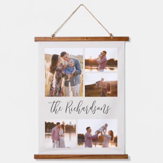 Fotogalerij van vijf met ondertitelwandtapijt hangend wandkleed (Voorkant)