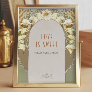 Fotogastenboek Bord Vintage Art Nouveau door Mucha Poster