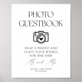 Fotogastenboek Huwelijk Poster (Voorkant)