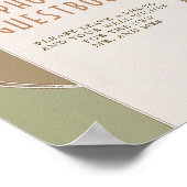 Fotogastenboek Tekst Vintage Art Nouveau door Much Poster (Hoek)