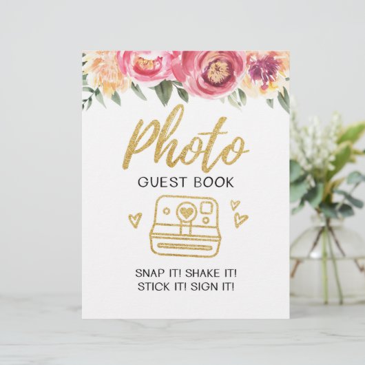 Fotogastenboek Weddenschap (Staand voorkant)