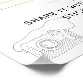 Fotogastenboek winter bloemen bruiloftsbord poster (Hoek)