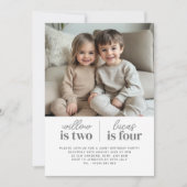 Fotogebeden eerste verjaardag uitnodiging script (Voorkant)