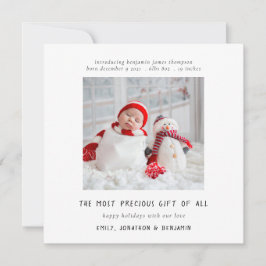 Fotogeboorte met voorlopige Newborn Kaart voor ker
