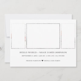 Fotogeboorte Modern 3 Aankondiging