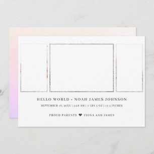 Fotogeboorte Modern 3 Aankondiging