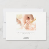 Fotogeboorte van baby Girl Aankondiging (Achterkant)