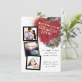 Fotogeboorte van Modern Grunge Heart en Paint Spla Aankondiging (Staand voorkant)