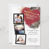 Fotogeboorte van Modern Grunge Heart en Paint Spla Aankondiging (Voorkant)