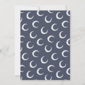 Fotogeboorte van moon, ster en cloud aankondiging (Achterkant)