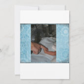 Fotogeboorteaankondiging babyjongen aankondiging (Achterkant)