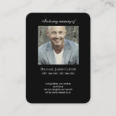 Fotogedenkteken Ik ben gratis gebedskaart Visitekaartje (Voorkant)