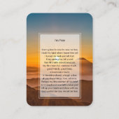 Fotogedenkteken Ik ben gratis gebedskaart Visitekaartje (Achterkant)