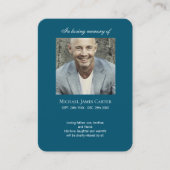 Fotogedenkteken Ik ben gratis gebedskaart Visitekaartje (Voorkant)