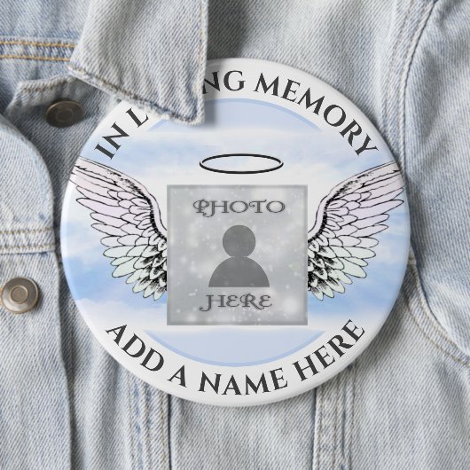 Fotogedenkteken toevoegen ronde button 6,0 cm (In situ)