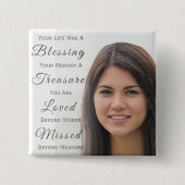 Fotogedenkteken toevoegen vierkante button 5,1 cm (Voorkant)