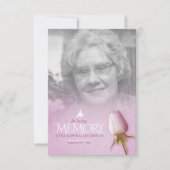 Fotogedicht voor paars roos (Voorkant)